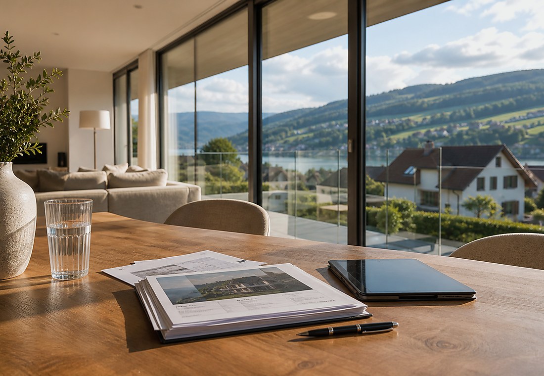 Visuel immobilier premium local pour Dintikon