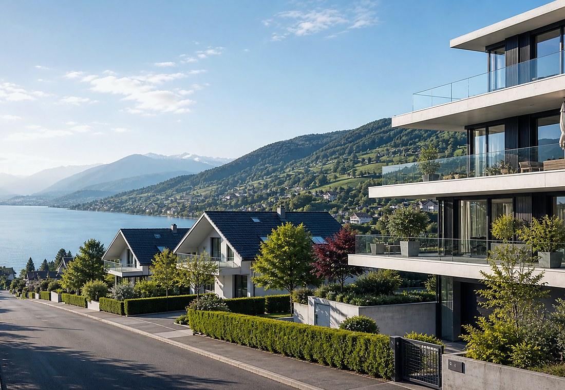 Visuel immobilier premium local pour Dittingen