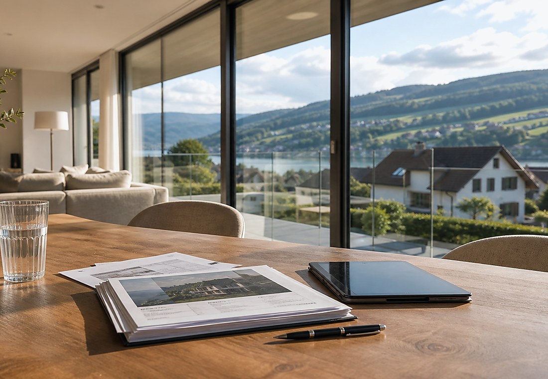 Visuel immobilier premium local pour Donneloye