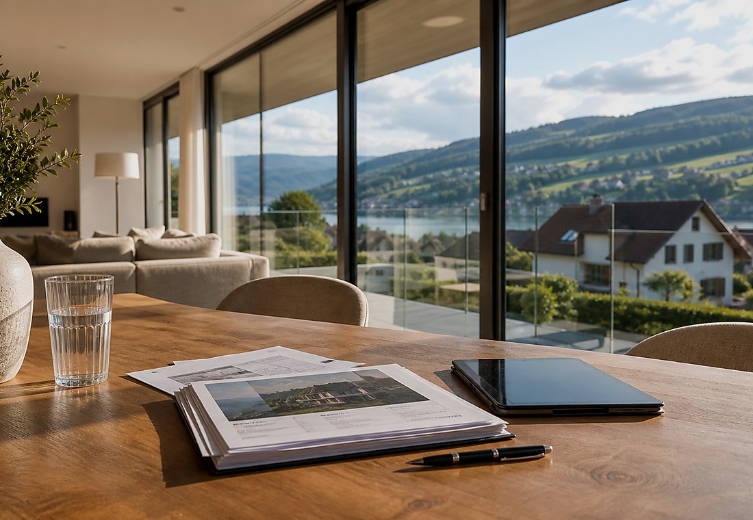 Visuel immobilier premium local pour Dörflingen
