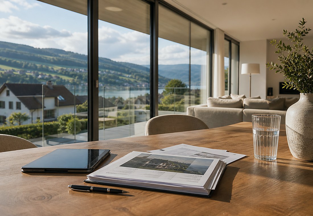 Visuel immobilier premium local pour Dottikon