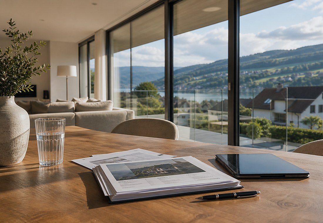 Visuel immobilier premium local pour Echichens