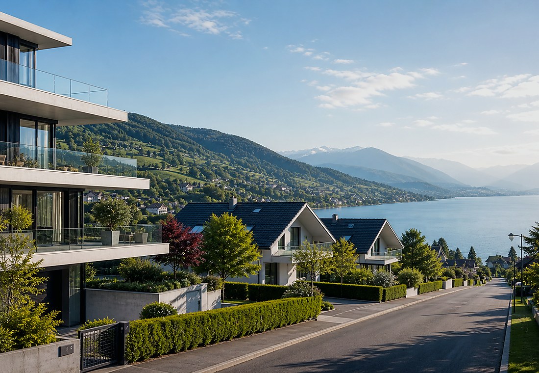 Visuel immobilier premium local pour Epalinges