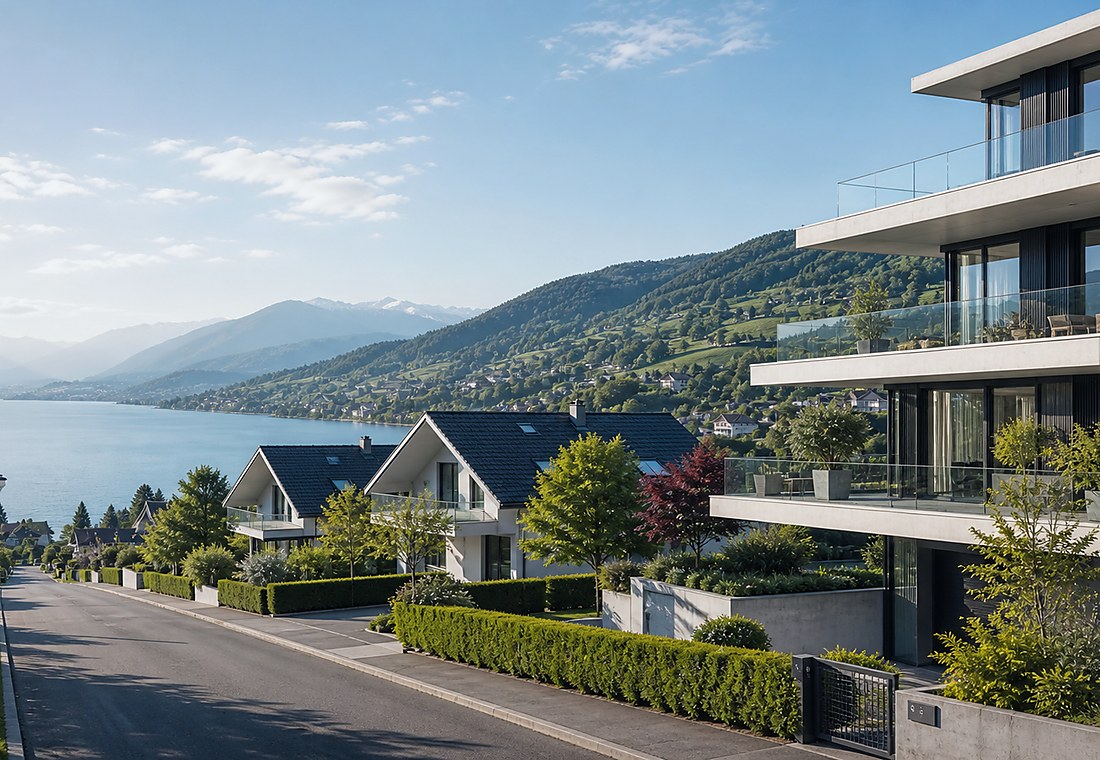 Visuel immobilier premium local pour Essertines-sur-Rolle