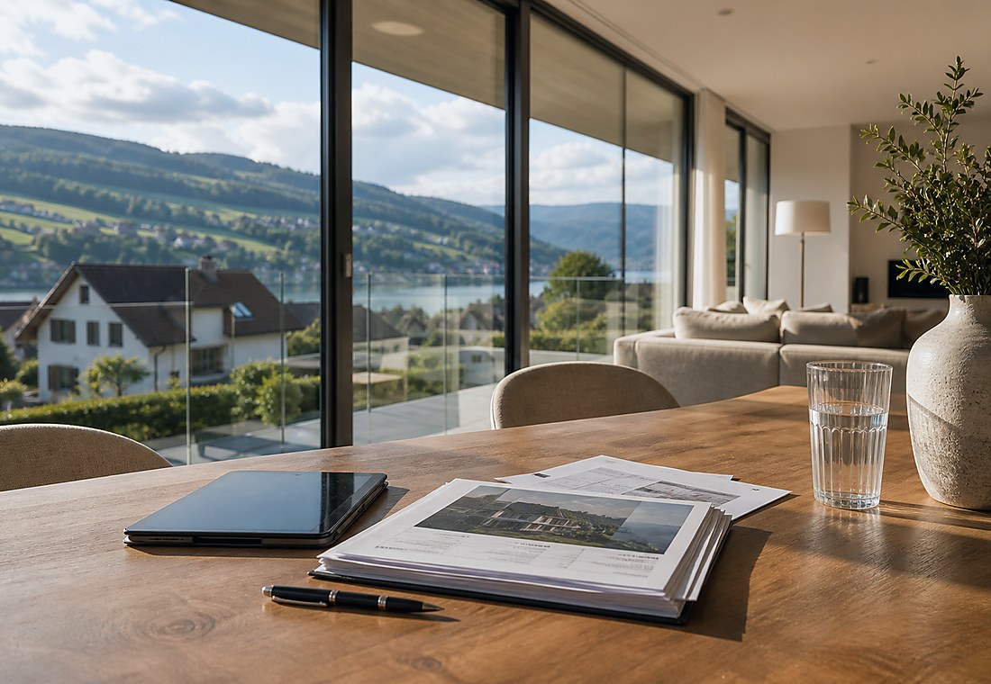 Visuel immobilier premium local pour Estavayer