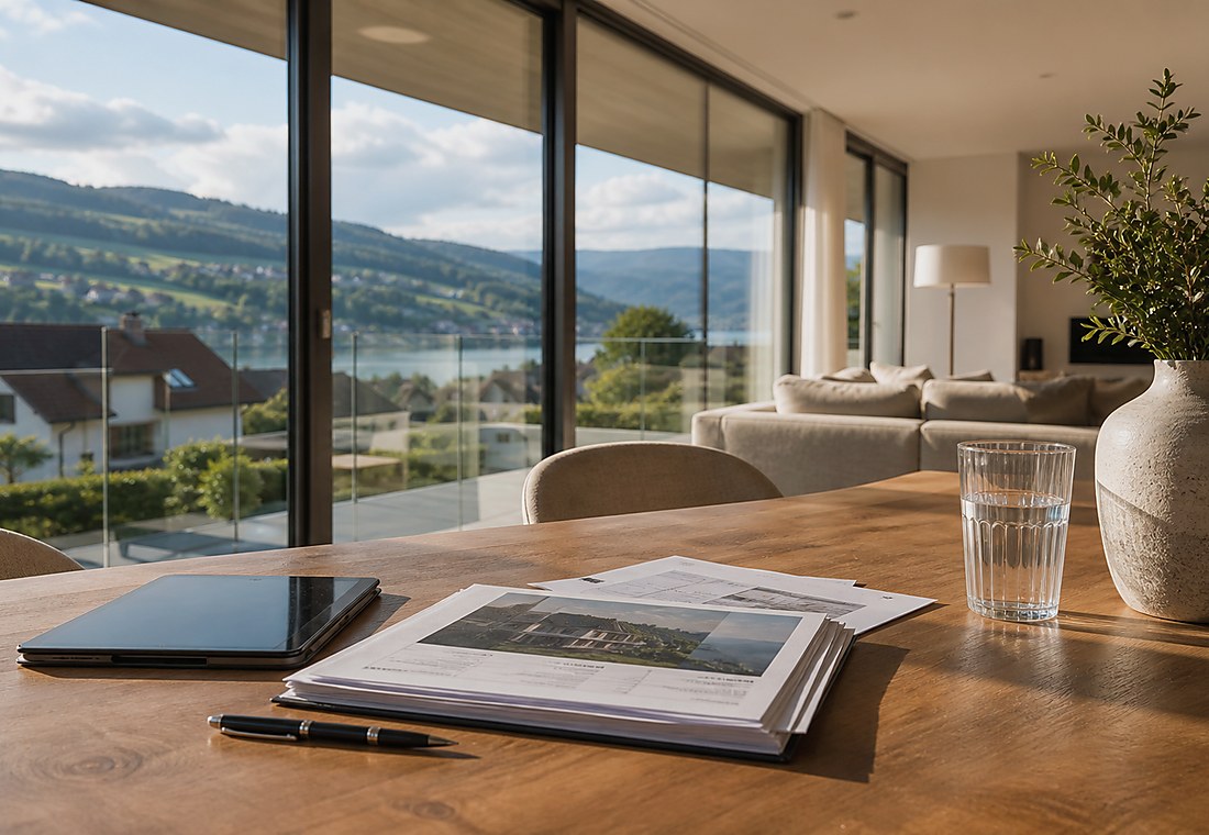 Visuel immobilier premium local pour Etagnières
