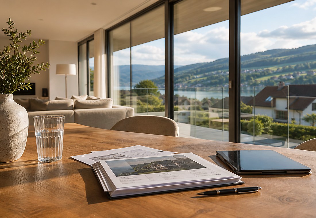 Visuel immobilier premium local pour Féchy