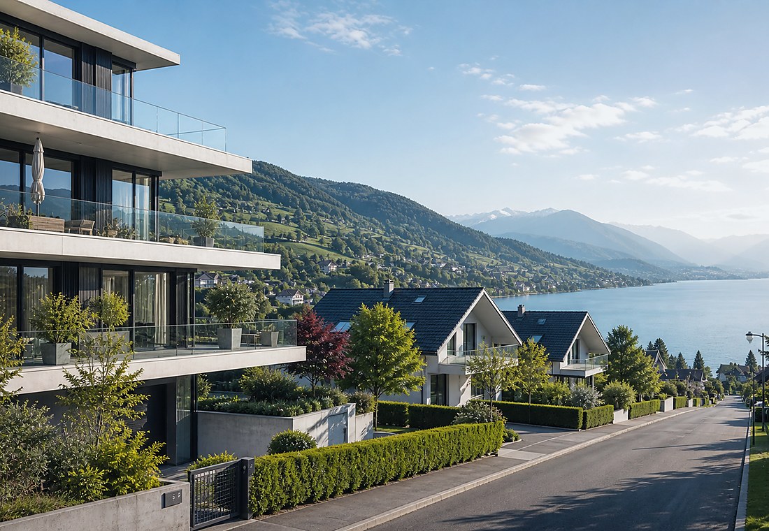 Visuel immobilier premium local pour Ferrera