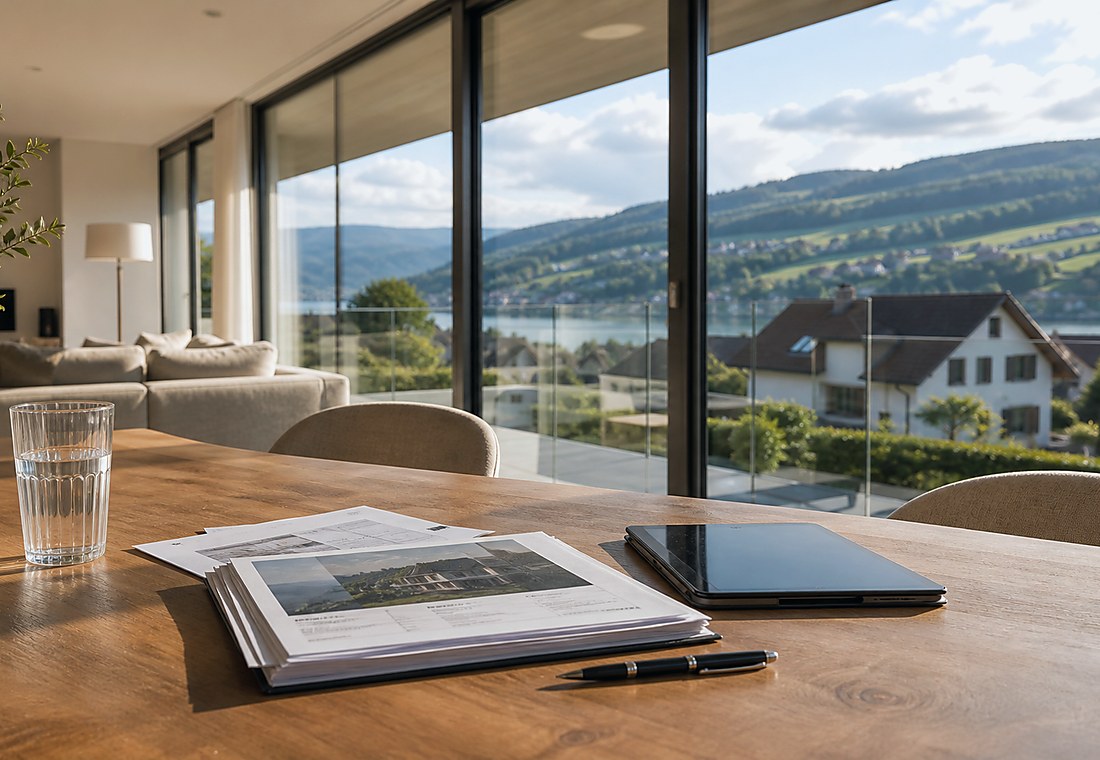 Visuel immobilier premium local pour Fideris