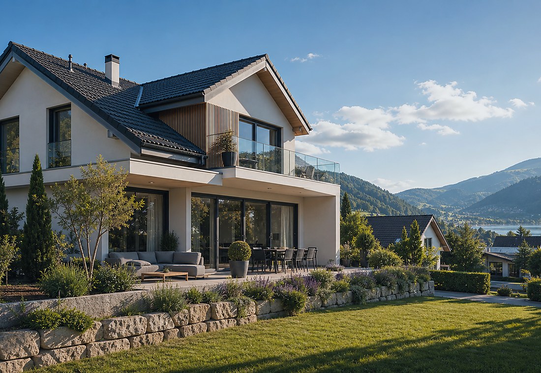 Visuel immobilier premium local pour Fiesch