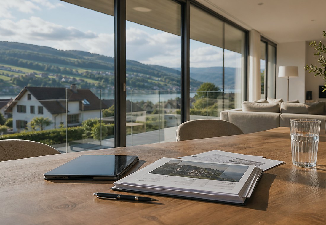 Visuel immobilier premium local pour Finhaut