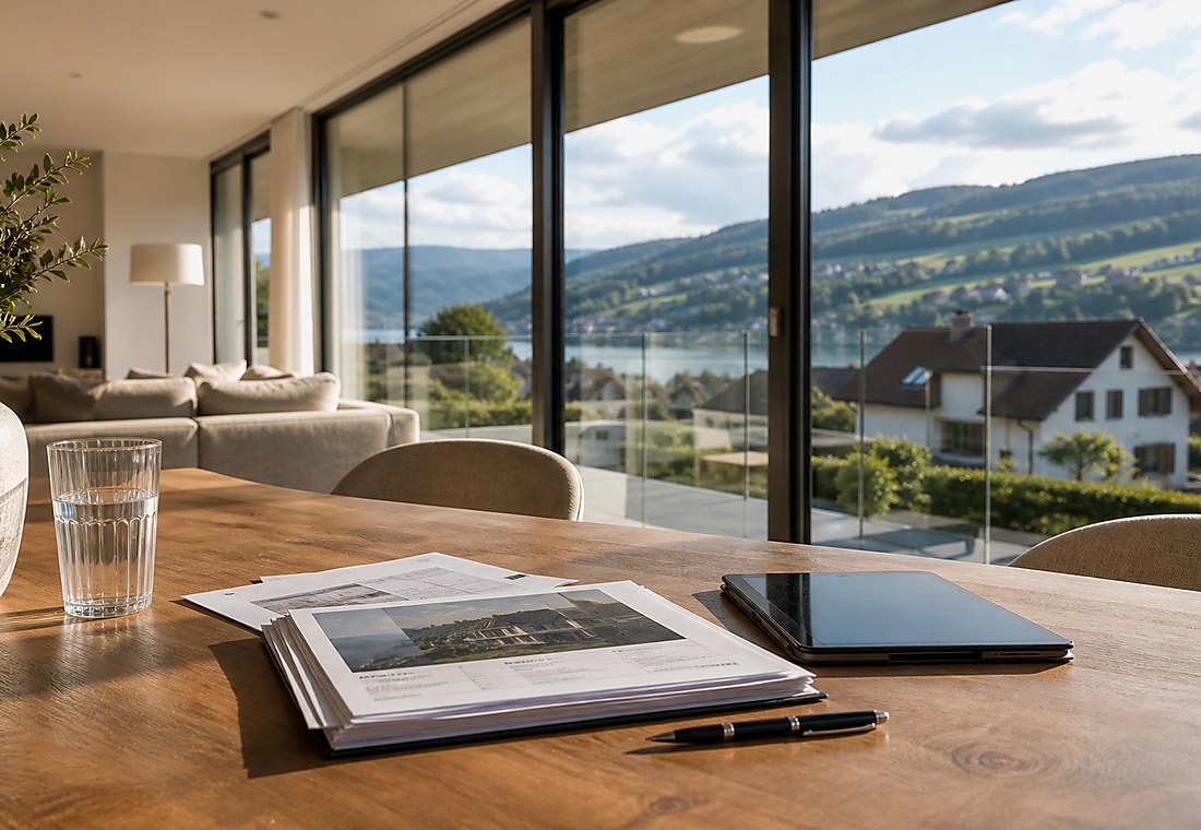 Visuel immobilier premium local pour Fischbach-Göslikon