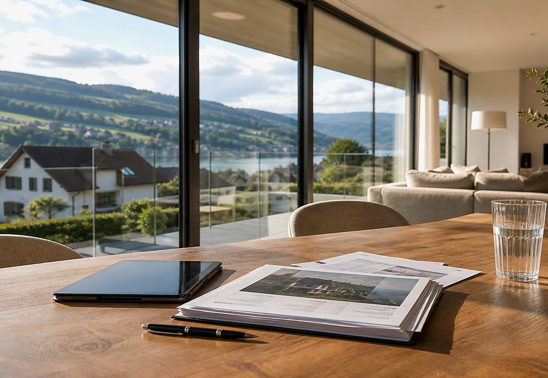 Visuel immobilier premium local pour Fischingen