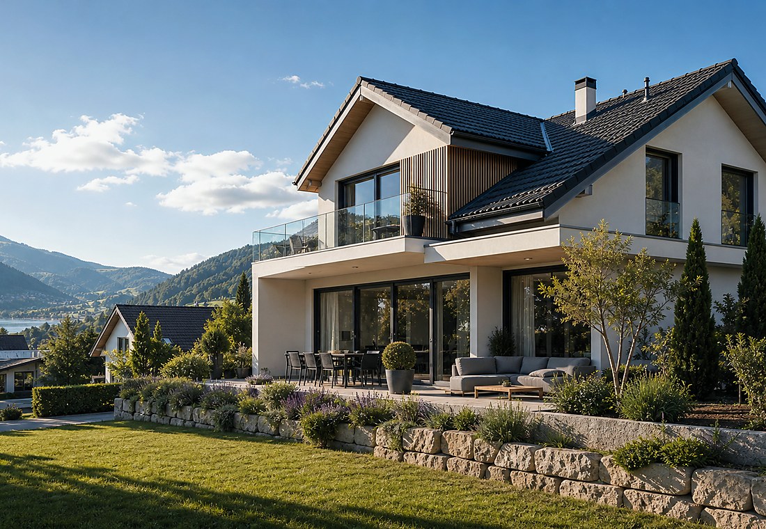 Visuel immobilier premium local pour Flims