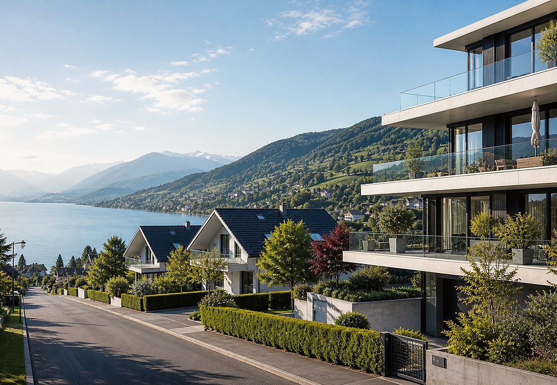 Visuel immobilier premium local pour Gachnang