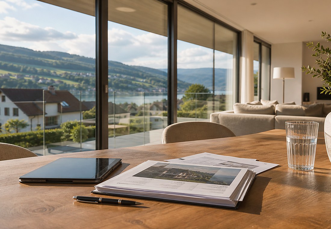 Visuel immobilier premium local pour Gansingen