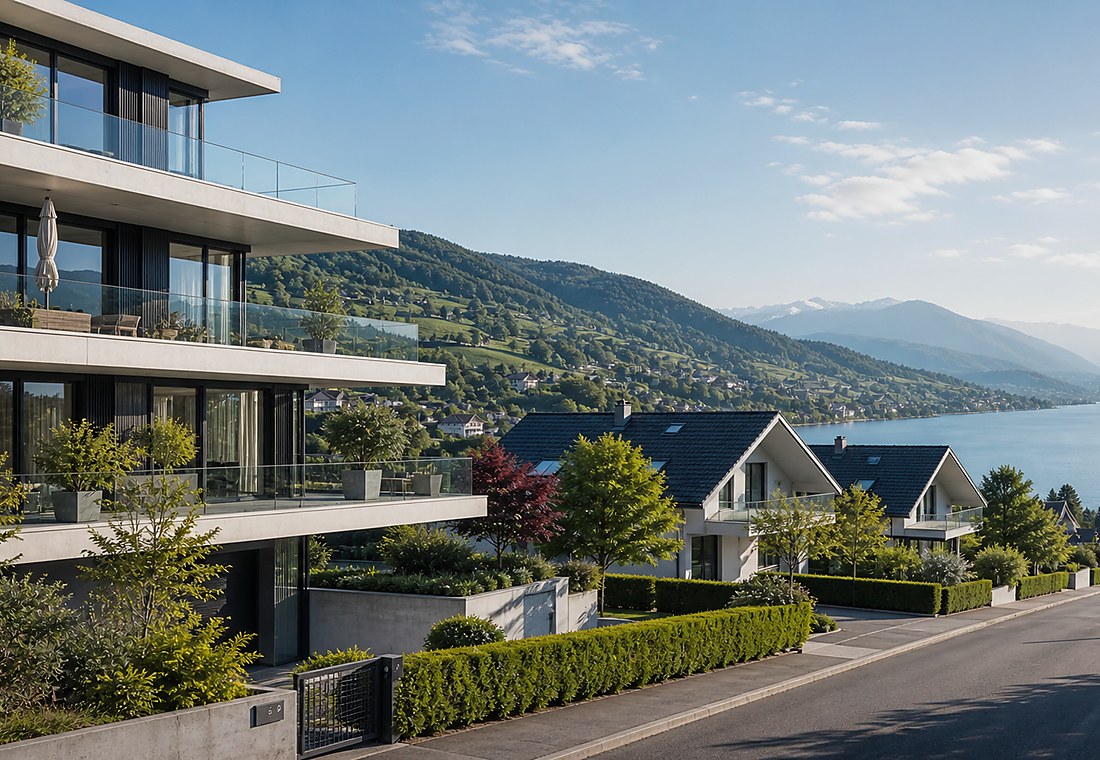 Visuel immobilier premium local pour Gerzensee