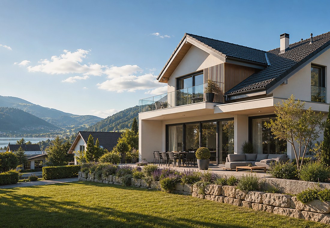 Visuel immobilier premium local pour Giez