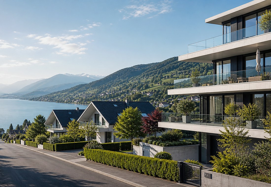 Visuel immobilier premium local pour Glarus