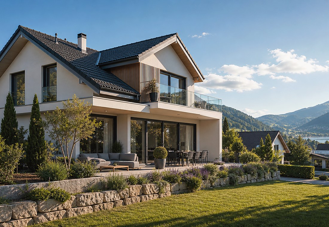 Visuel immobilier premium local pour Glarus Nord