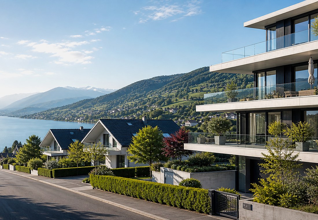 Visuel immobilier premium local pour Goldach