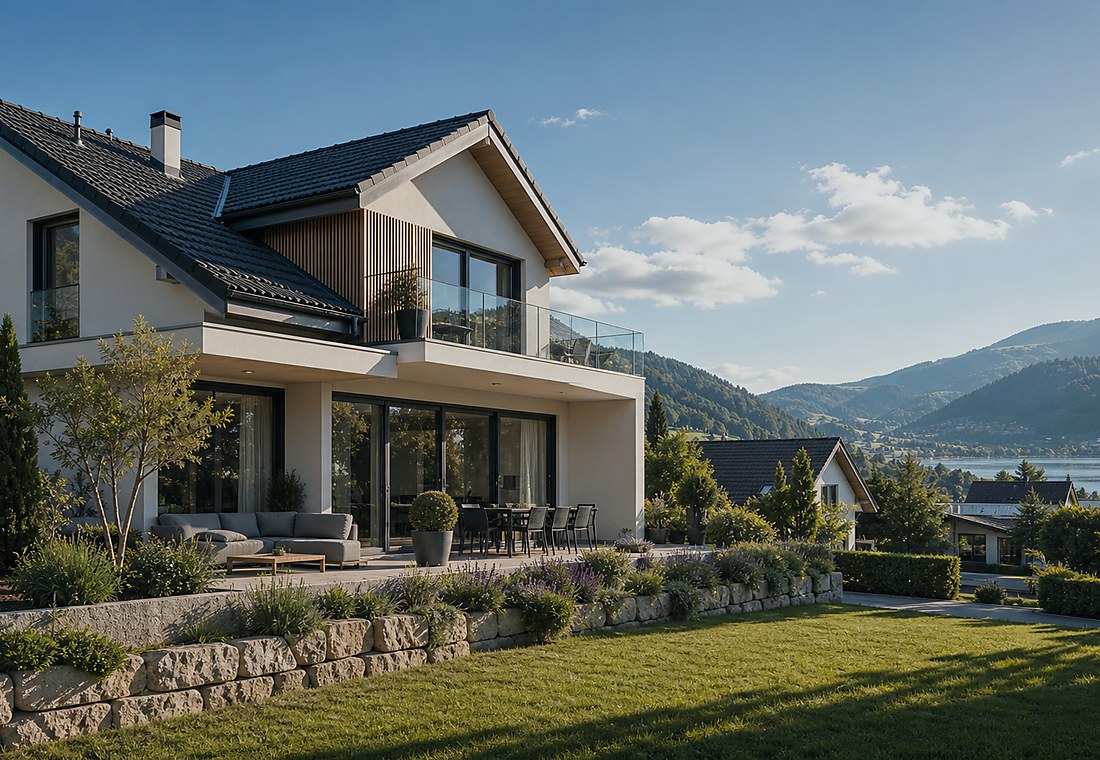 Visuel immobilier premium local pour Grüningen