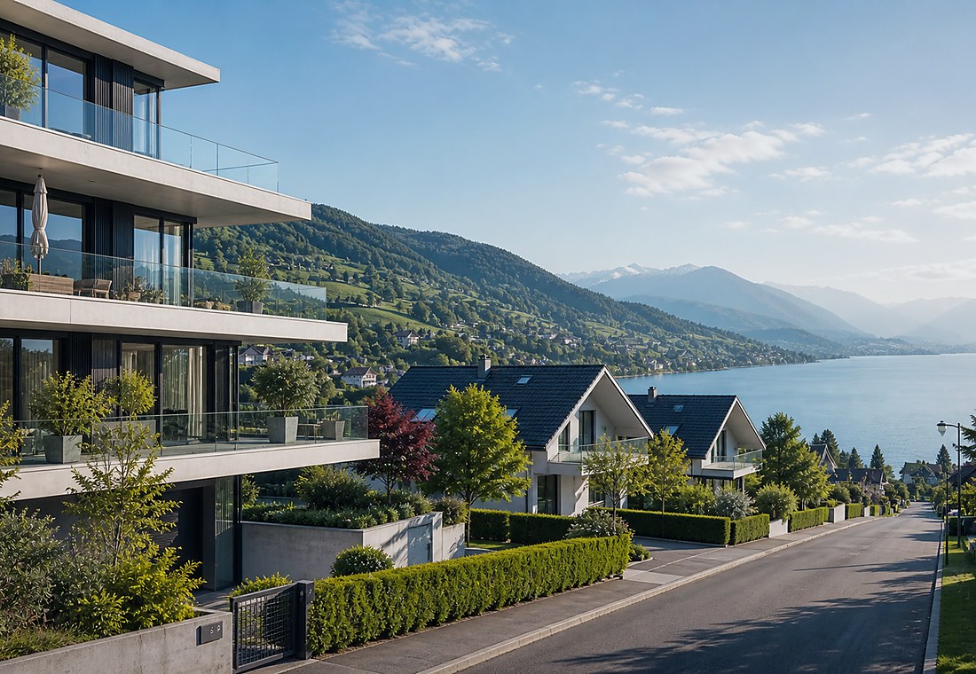 Visuel immobilier premium local pour Guggisberg