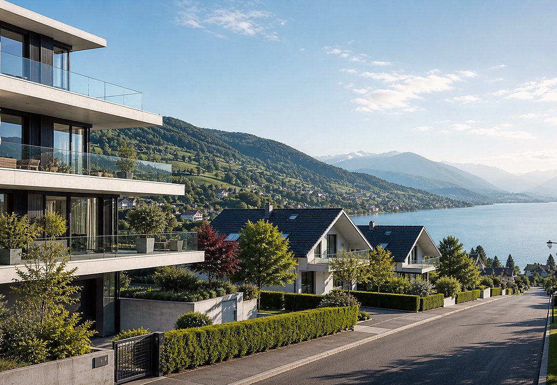 Visuel immobilier premium local pour Heitenried
