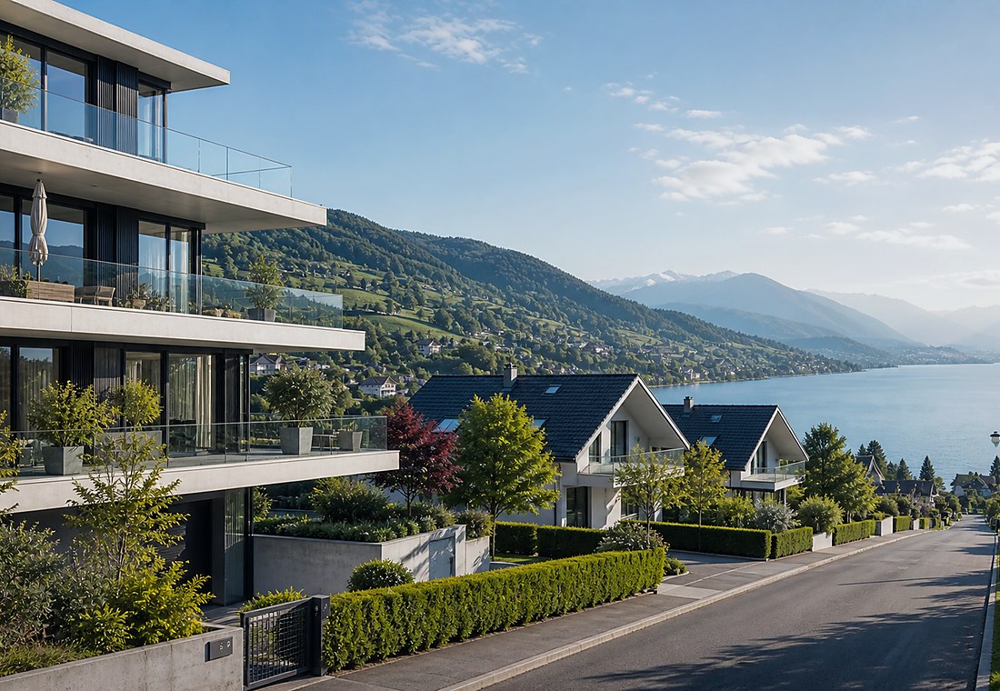 Visuel immobilier premium local pour Hellsau