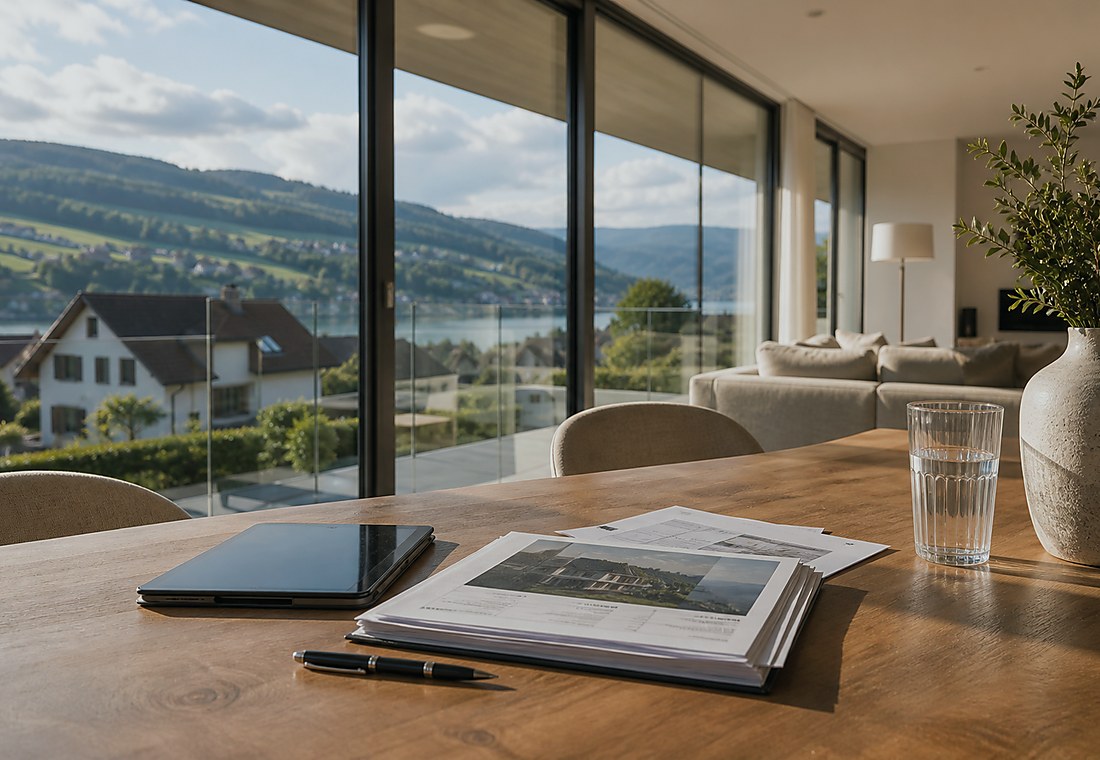 Visuel immobilier premium local pour Henniez