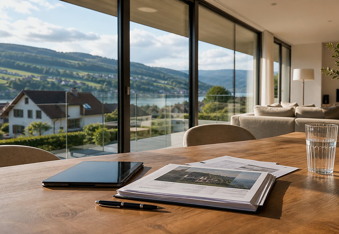 Visuel immobilier premium local pour Hittnau