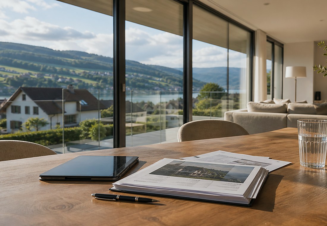Visuel immobilier premium local pour Horgen