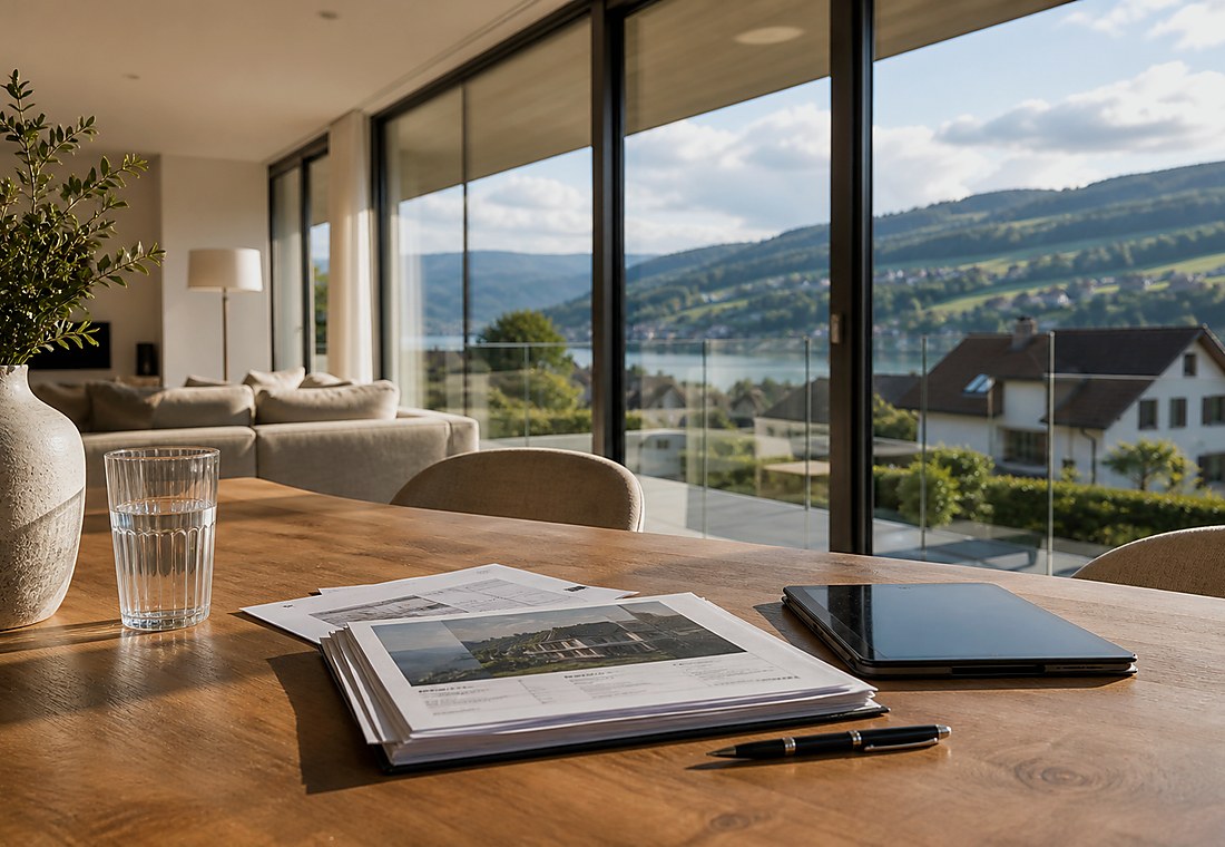 Visuel immobilier premium local pour Icogne