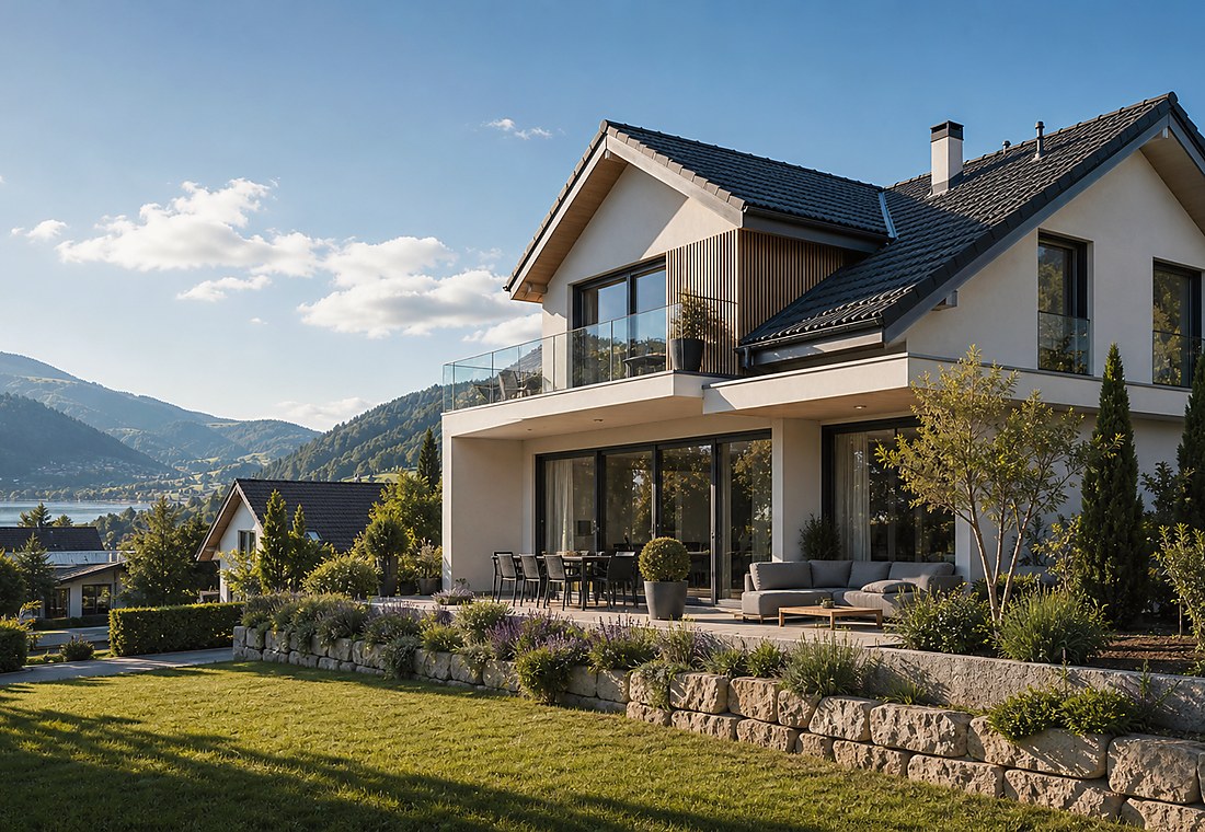 Visuel immobilier premium local pour Ilanz/Glion