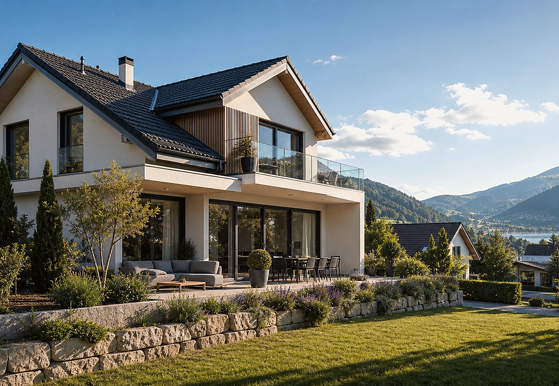 Visuel immobilier premium local pour Jaberg