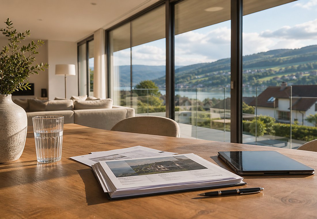 Visuel immobilier premium local pour Jouxtens-Mézery