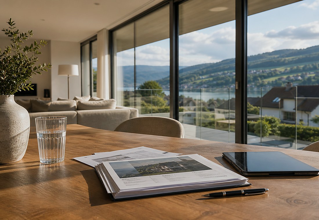Visuel immobilier premium local pour Kallnach