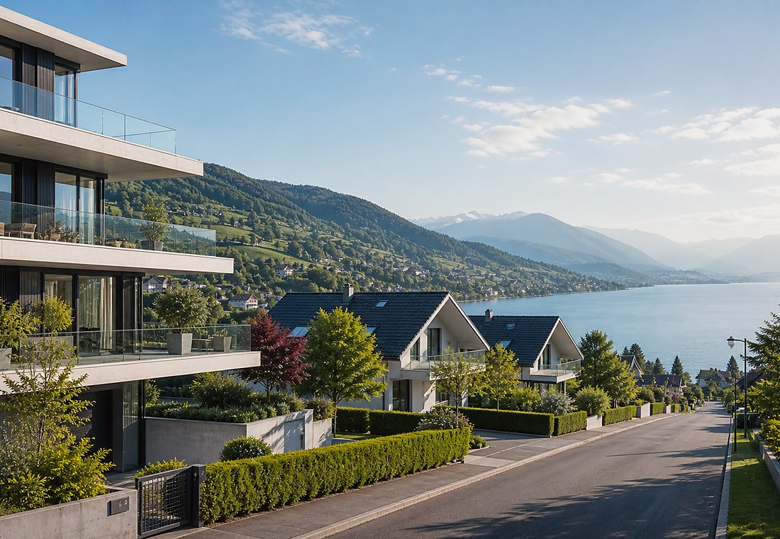 Visuel immobilier premium local pour Kernenried