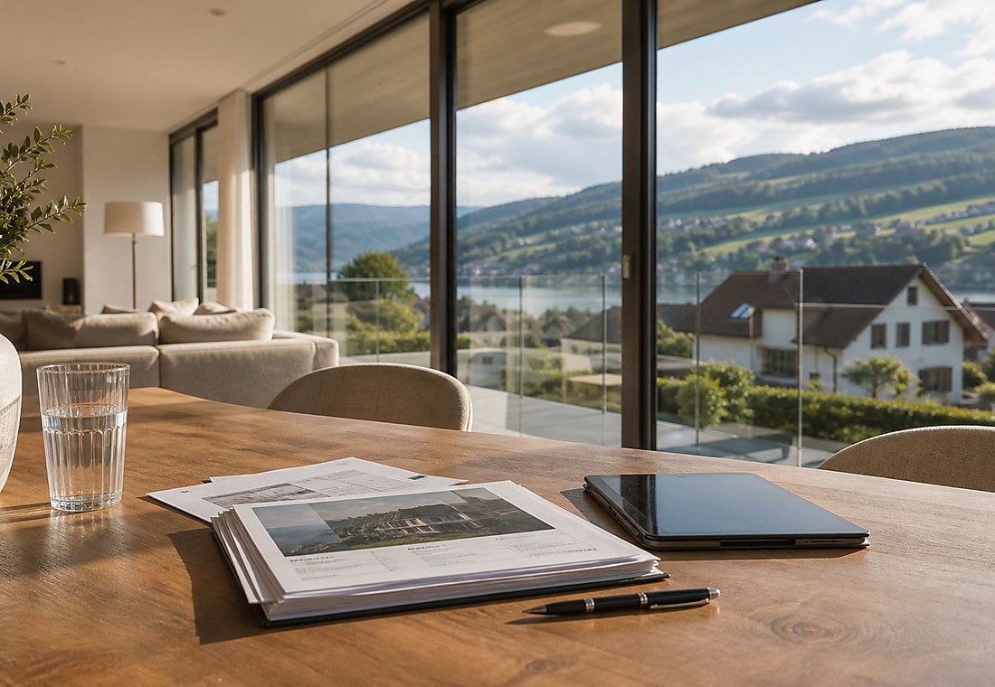 Visuel immobilier premium local pour Klingnau