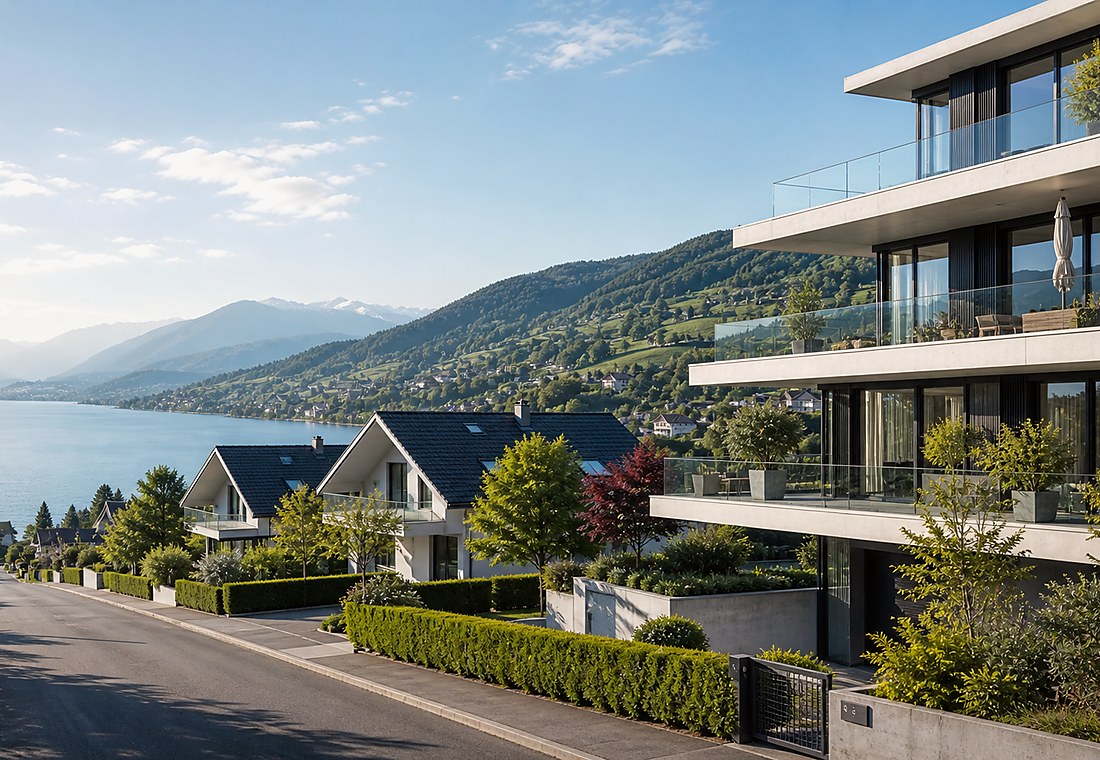 Visuel immobilier premium local pour Küssnacht (SZ)