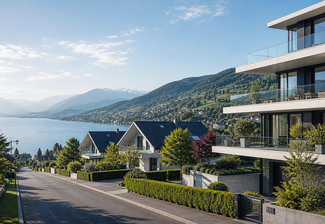 Visuel immobilier premium local pour La Chaux-du-Milieu