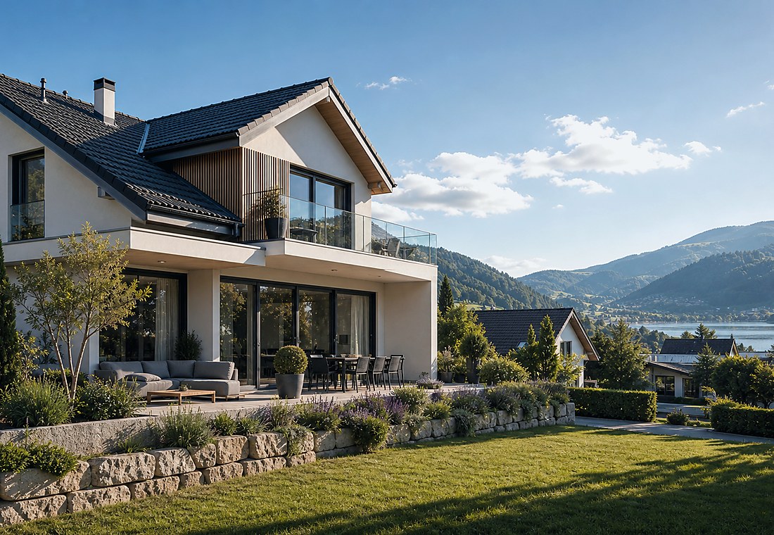 Visuel immobilier premium local pour Laax