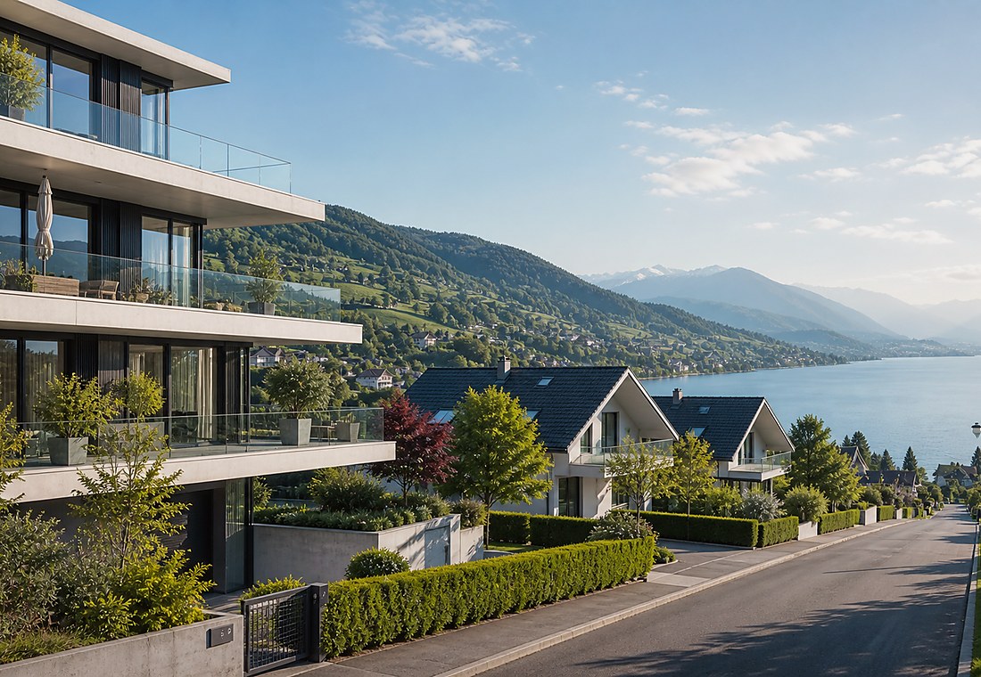 Visuel immobilier premium local pour Lantsch/Lenz