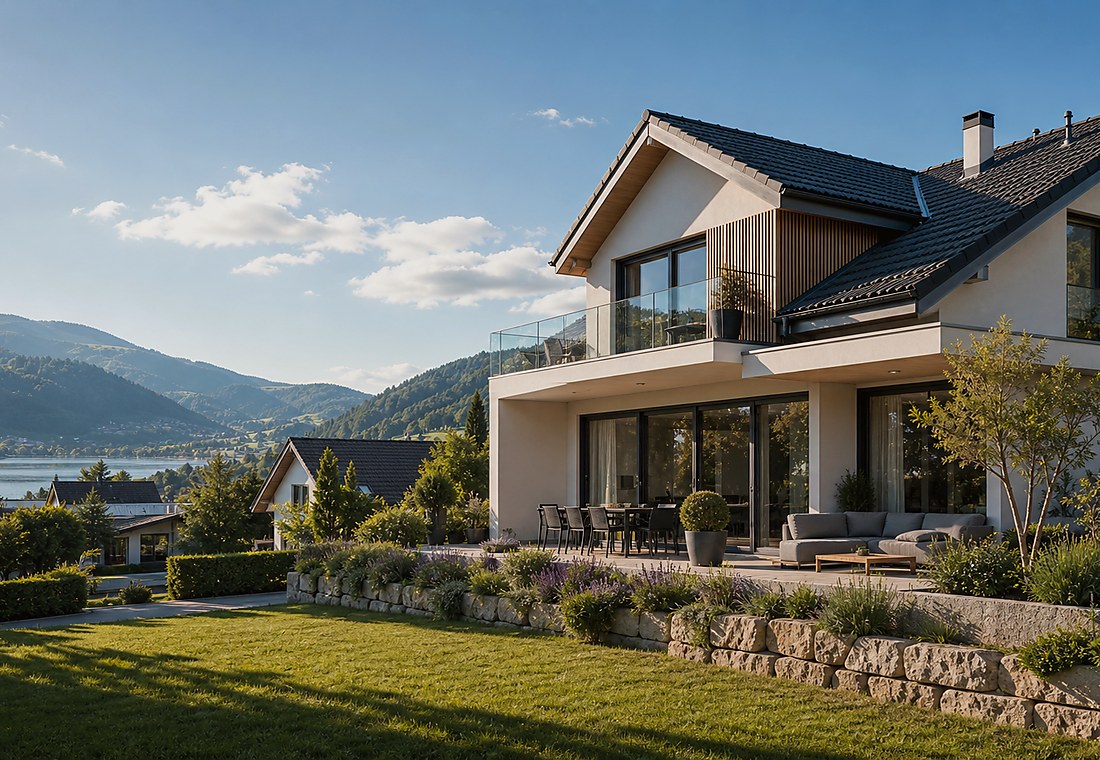 Visuel immobilier premium local pour Lauenen