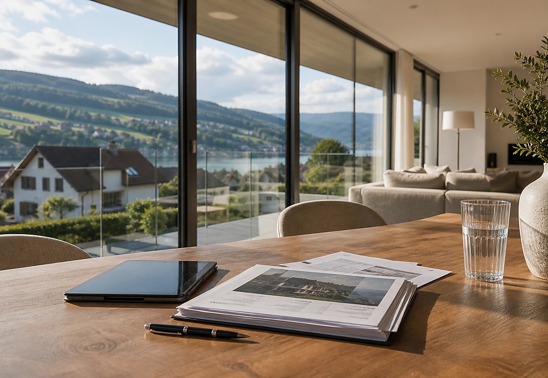 Visuel immobilier premium local pour Lavey-Morcles