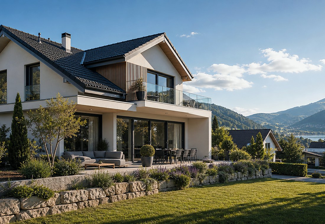 Visuel immobilier premium local pour Le Grand-Saconnex