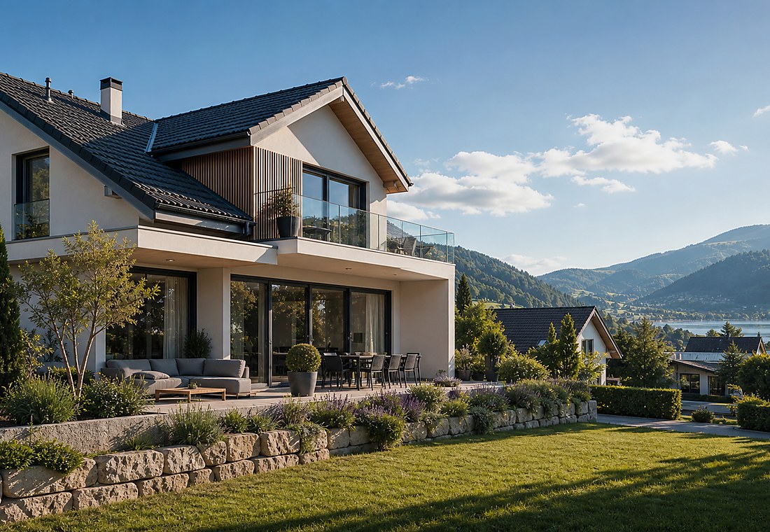 Visuel immobilier premium local pour Leibstadt