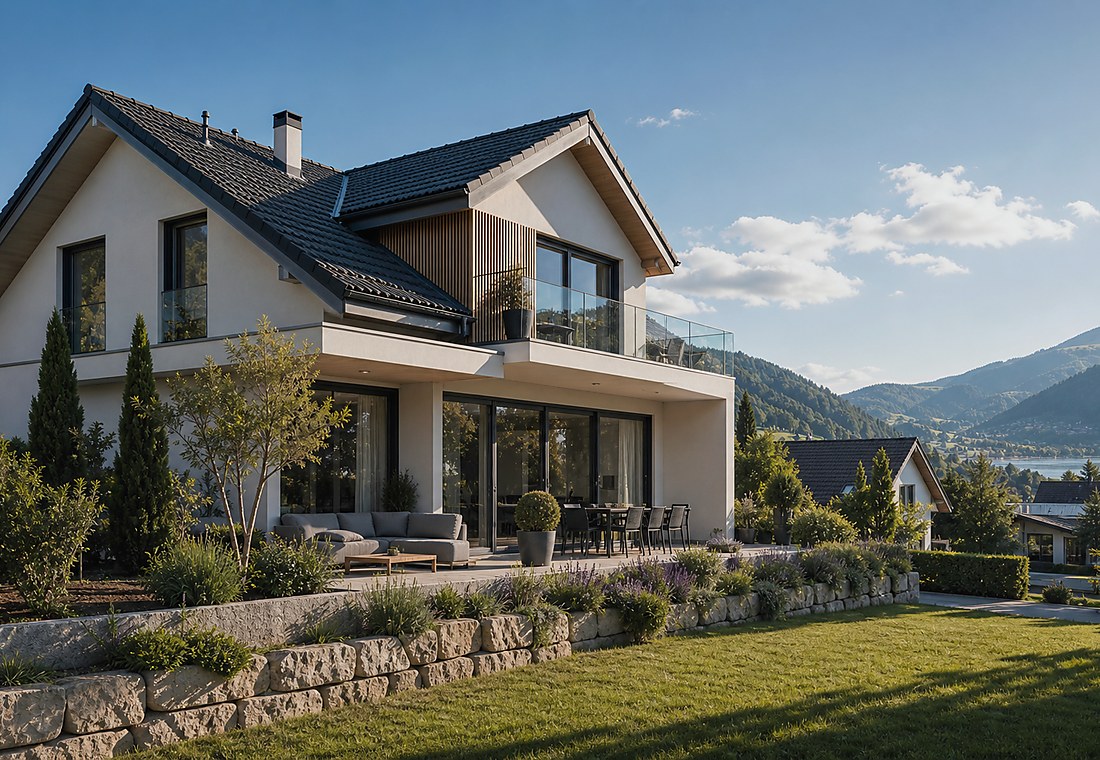 Visuel immobilier premium local pour Les Clées