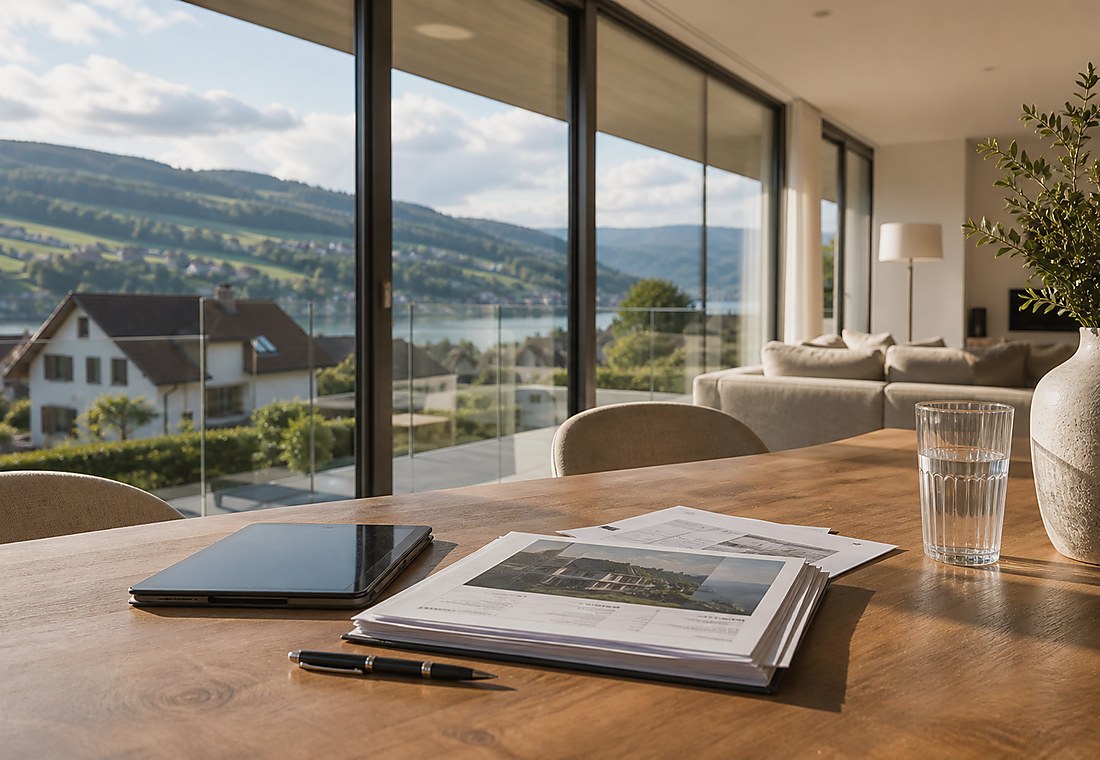 Visuel immobilier premium local pour Les Genevez (JU)