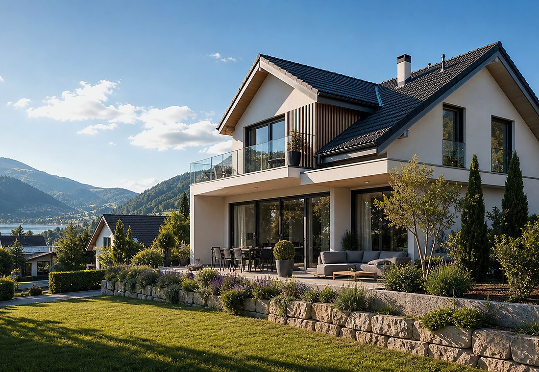 Visuel immobilier premium local pour Linden